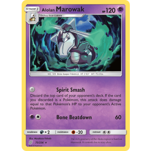 Alolan Marowak 75/236 Pokemon TCG Sun & Moon Unified Minds