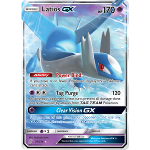 Rare Holo GX Latios-GX 78/236 Pokemon TCG Sun & Moon Unified Minds