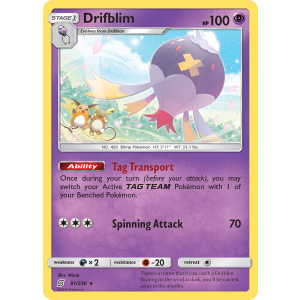 Drifblim 81/236 Pokemon TCG Sun & Moon Unified Minds