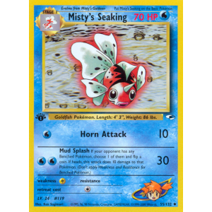 Misty's Seaking 55/132 Pokemon TCG Gym Gym Heroes