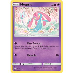 Mesprit 84/236 Pokemon TCG Sun & Moon Unified Minds