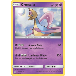 Cresselia 87/236 Pokemon TCG Sun & Moon Unified Minds