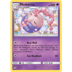 Musharna 89/236 Pokemon TCG Sun & Moon Unified Minds