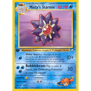 Misty's Starmie 56/132 Pokemon TCG Gym Gym Heroes