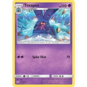 Toxapex 97/236 Pokemon TCG Sun & Moon Unified Minds