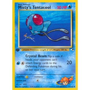 Misty's Tentacool 57/132 Pokemon TCG Gym Gym Heroes