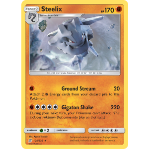 Steelix 104/236 Pokemon TCG Sun & Moon Unified Minds