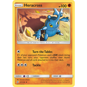 Heracross 107/236 Pokemon TCG Sun & Moon Unified Minds