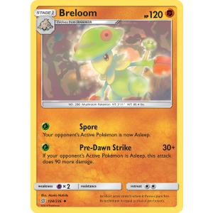 Breloom 108/236 Pokemon TCG Sun & Moon Unified Minds