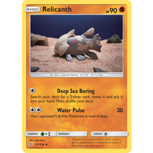 Relicanth 111/236 Pokemon TCG Sun & Moon Unified Minds