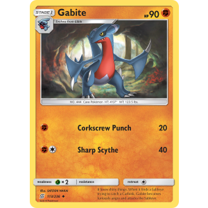 Gabite 113/236 Pokemon TCG Sun & Moon Unified Minds