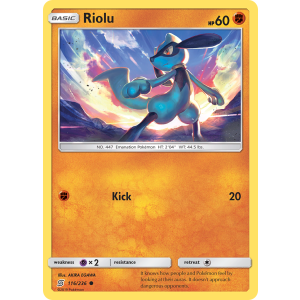 Riolu 116/236 Pokemon TCG Sun & Moon Unified Minds