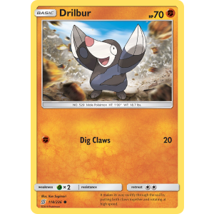 Drilbur 118/236 Pokemon TCG Sun & Moon Unified Minds