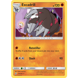 Excadrill 119/236 Pokemon TCG Sun & Moon Unified Minds