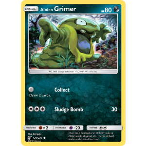 Alolan Grimer 127/236 Pokemon TCG Sun & Moon Unified Minds