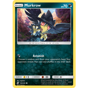 Murkrow 128/236 Pokemon TCG Sun & Moon Unified Minds