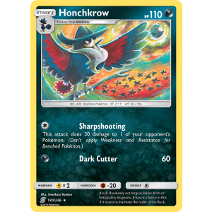 Honchkrow 130/236 Pokemon TCG Sun & Moon Unified Minds