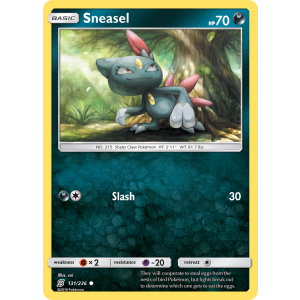 Sneasel 131/236 Pokemon TCG Sun & Moon Unified Minds