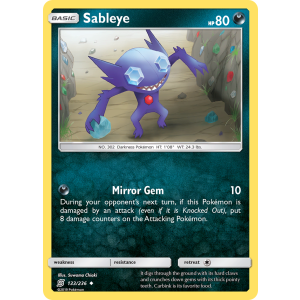 Sableye 133/236 Pokemon TCG Sun & Moon Unified Minds