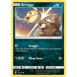 Scraggy 137/236 Pokemon TCG Sun & Moon Unified Minds