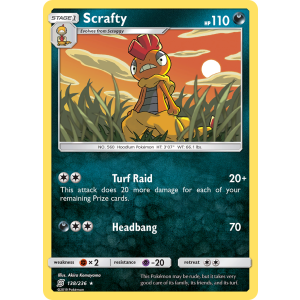 Scrafty 138/236 Pokemon TCG Sun & Moon Unified Minds