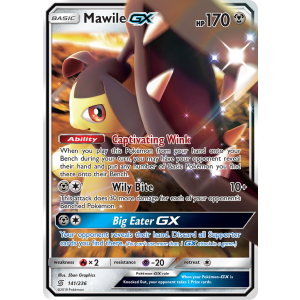 Rare Holo GX Mawile-GX 141/236 Pokemon TCG Sun & Moon Unified Minds