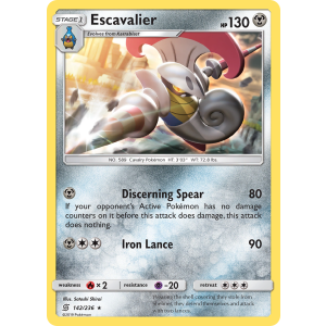 Escavalier 142/236 Pokemon TCG Sun & Moon Unified Minds