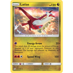 Latias 153/236 Pokemon TCG Sun & Moon Unified Minds