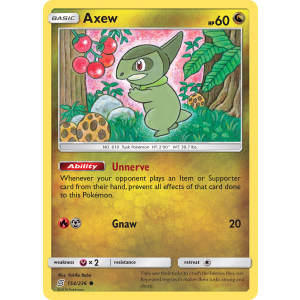 Axew 154/236 Pokemon TCG Sun & Moon Unified Minds