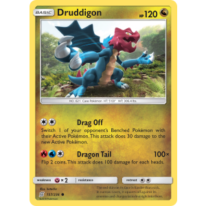 Druddigon 157/236 Pokemon TCG Sun & Moon Unified Minds