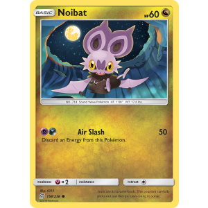 Noibat 158/236 Pokemon TCG Sun & Moon Unified Minds