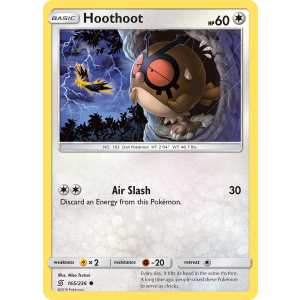 Hoothoot 165/236 Pokemon TCG Sun & Moon Unified Minds