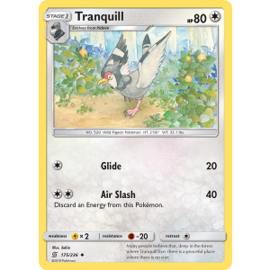 Tranquill 175/236 Pokemon TCG Sun & Moon Unified Minds