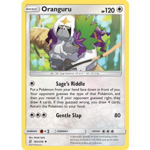 Oranguru 182/236 Pokemon TCG Sun & Moon Unified Minds