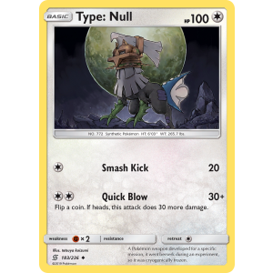 Type: Null 183/236 Pokemon TCG Sun & Moon Unified Minds