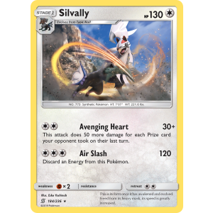 Rare Holo Silvally 184/236 Pokemon TCG Sun & Moon Unified Minds