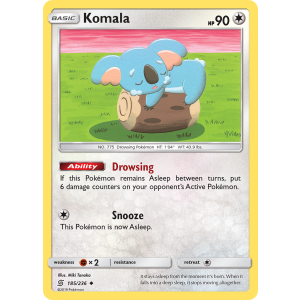 Komala 185/236 Pokemon TCG Sun & Moon Unified Minds