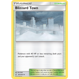 Blizzard Town 187/236 Pokemon TCG Sun & Moon Unified Minds