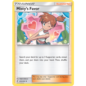 Misty's Favor 202/236 Pokemon TCG Sun & Moon Unified Minds