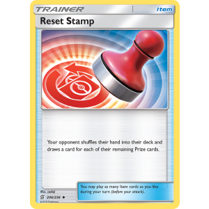 Reset Stamp 206/236 Pokemon TCG Sun & Moon Unified Minds