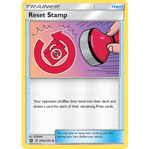 Reset Stamp 206a/236 Pokemon TCG Sun & Moon Unified Minds