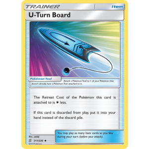 U-Turn Board 211/236 Pokemon TCG Sun & Moon Unified Minds