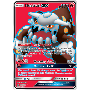 Rare Ultra Heatran-GX 216/236 Pokemon TCG Sun & Moon Unified Minds