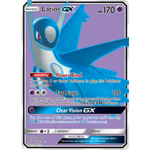 Rare Ultra Latios-GX 223/236 Pokemon TCG Sun & Moon Unified Minds