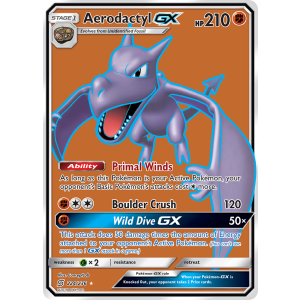 Rare Ultra Aerodactyl-GX 224/236 Pokemon TCG Sun & Moon Unified Minds