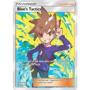 Rare Ultra Blue's Tactics 231/236 Pokemon TCG Sun & Moon Unified Minds