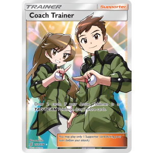 Rare Ultra Coach Trainer 233/236 Pokemon TCG Sun & Moon Unified Minds