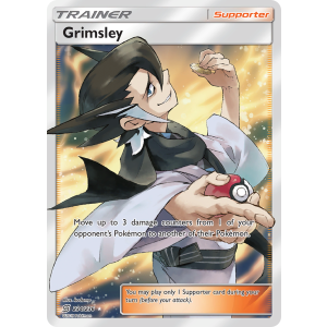 Rare Ultra Grimsley 234/236 Pokemon TCG Sun & Moon Unified Minds