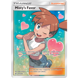 Rare Ultra Misty's Favor 235/236 Pokemon TCG Sun & Moon Unified Minds