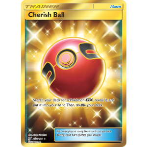 Rare Secret Cherish Ball 250/236 Pokemon TCG Sun & Moon Unified Minds